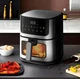 Аэрогриль с прозрачным окном 8 л Rainberg RB 2268 4200W с регулировкой температуры, таймером и сьемной антипригарной чашей - изображение 5