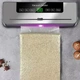 Вакуумный упаковщик для продуктов 65 Kpa 100-240В FKJ-5100 35.6 х 11 х 5.5 см, с LED-дисплеем и резаком, серебристый - изображение 4