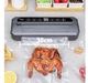 Вакуумный упаковщик универсальный 65 кПа 110 Вт Food Vaccum Sealer 12.5х35х6 см, 6 режимов с встроенным ножом, пластик - изображение 6