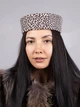 Шляпа таблетка кашемировая D.Hats с леопардовым принтом - изображение 2
