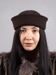 Панама матроса с шерсти D.Hats коричневого цвета с разрезом - изображение 1