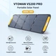 Раскладная портативная солнечная панель Vtoman 200W 48V IP67 MC-4 Anderson XT60 DC5521 Black (VS200 Pro) - изображение 2
