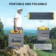 Раскладная портативная солнечная панель Vtoman 200W 48V IP67 MC-4 Anderson XT60 DC5521 Black (VS200 Pro) - изображение 3