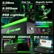 Механічна клавіатура на магнітних світчах з Hot Swap Attack SHARK R85 HE Rapid Trigger, 85key, RGB, 8K, Win/Mac OS, УКР/АНГЛ, Black Green/Чорно зелена (R85BG) - изображение 5