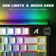 Механічна клавіатура на магнітних світчах з Hot Swap Attack SHARK R85 HE Rapid Trigger, 85key, RGB, 8K, Win/Mac OS, УКР/АНГЛ, Moonlight/Сіра (R85ML) - изображение 10