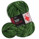 Плюшевая пряжа Premium Yarn Baby Love, Темно-зеленый №378, 100% полиэстер, 100г/120м, для вязания игрушек, детской одежды, пледов, амигуруми - изображение 1