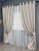 Комплект готовых штор на люверсах VR-Textil Рогожка TERRA LUXE № 1859ш Пепельный 150х270 см 2 шт (37-0299) - изображение 3