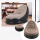 Надувное велюровое кресло с пуфом AIR SOFA для отдыха - изображение 4