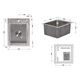 Мойка для кухни интегрированная Lidz Handmade H4050 (LDH4050BRU39258) Brushed Steel 3,0/1,0 мм - изображение 2