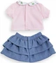 Набір одягу для ляльок Corolle Спідниця з оборками та футболка 30 см 9000111060 (4062013111063) - зображення 3