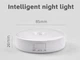 Світлодіодна лампа нічник Intelligent Induction Lamp cold кругла з датчиком руху і перемикачем на акумуляторі - зображення 7