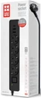Сетевой фильтр-удлинитель ColorWay 4 розетки/3USB (2USB-A + 1 TYPE-C) (24 Вт) 2 м Black (CW-CHE432PDB) - изображение 10