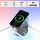 Удлинитель питания HOMEPROTEK Cube – беспроводное зарядное устройство и USB-удлинитель с 3-мя розетками, 1 USB-A, 2 USB-C и Qi, серый - изображение 2