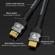 Кабель 8K HDMI 2.1, 3 метра, Ultra High Speed 8K (48 Гбіт/с), в нейлоновому обплетенні, сірий - зображення 6