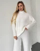 Вязаный костюм белый 111814 S Белый - изображение 2