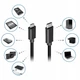 Кабель пристроїв Lucom USB Type-C-2.0microB M/M 0.2m (USB2.0) OTG чорний(62.09.8510) - зображення 4