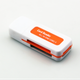 Перехідник накопичувача Lucom USB2.0 A-CardReader 4-in-1 4xSlot білий(62.09.8519) - изображение 2