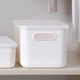 Ящик для зберігання з кришкою MBM HOME FH-11/FH-15 WHITE пластиковий білий - зображення 3