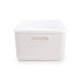 Ящик для зберігання з кришкою MBM HOME FH-13/FH-16 WHITE пластиковий білий - зображення 3