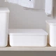 Ящик для хранения с крышкой MBM HOME FH-12/FH-16 WHITE пластиковый белый - изображение 3