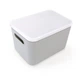 Ящик для хранения с крышкой MBM HOME FH-11/FH-15 GRAY пластиковый серый - изображение 5