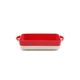 Форма для запікання прямокутна MBM HOME KP-44 M WHITE/RED, біло-червона - зображення 3