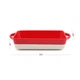 Форма для запікання прямокутна MBM HOME KP-44 L WHITE/RED, біло-червона - зображення 10