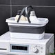 Ведро складное MBM HOME BIN-19 16L WHITE/GRAY бело-серое - изображение 1