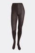 Женские теплые колготки с высоким содержанием хлопка Giulia ELITE COTTON 350 2 Brown-chocolate, плотные зимние колготки - изображение 2