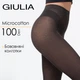 Женские теплые колготки из хлопка Giulia MICROCOTTON 100 4 Grey, плотные классические колготки - изображение 1