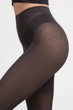 Женские теплые колготки из хлопка Giulia MICROCOTTON 100 4 Grey, плотные классические колготки - изображение 4