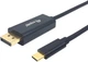 Kabel Equip USB Type-C Male to DisplayPort Male 2 m Black (133427) - obraz 1