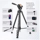 Універсальний штатив-трипод Yunteng VT-6006 (60-183 см) для телефону та камери + кріплення у комплекті - зображення 8