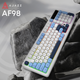 Клавиатура проводная Ajazz AF98 USB White-Blue (AF98-GB) - изображение 6