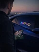 Гнучка світлодіодна LED-панель для авто з Bluetooth, анімацією та текстами, динамічний екран для лобового скла (70×173 мм) - зображення 8