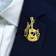 Брошь из стали BROCHE бижутерия Музыка Гитара с нотами золотистая BRSF115219 - изображение 6