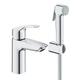 Смеситель для раковины с гигиеническим душем хром GROHE Eurosmart New 23124003 - изображение 1