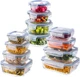 Zestaw szklanych pojemników Kadax z pokrywkami 12 szt (5903699483237) - obraz 5