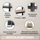 Стеллаж 4P StrongShelf 180Х60X30 см черный, равномерная нагрузка 150кг/полка, общая нагрузка до 750кг - изображение 3