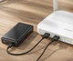 USB Tipe-C Power Bank Hoco 20000mah Компактний повербанк для телефону планшета роутера J100A Black - зображення 6