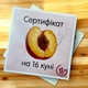 Шоколадний набір 18+ Сертифікат на 16 куні (Ніжний Персик) - зображення 1