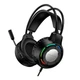Игровые наушники Borofone BO112 Wave, RGB, USB, 3.5mm, 2m, Черный - изображение 1