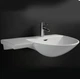 Раковина с полкой слева Rak Ceramics Reserva Wing 75x81х18.5см Белый - изображение 2