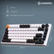 Бездротова механічна клавіатура GamePro Asgard Valhalla (MK160W Pro) 75% QLAB orange switches - зображення 14