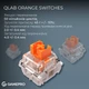 Бездротова механічна клавіатура GamePro Asgard Valhalla (MK160B Pro) 75% QLAB orange switches - зображення 7