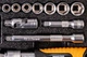Набор инструментов Mastertool PROFI ¼" 45 шт 4-13 мм телескопическая трещотка CrV50BV30 металлический кейс 78-2045 - изображение 5