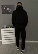 Мужской демисезонный спортивный костюм M черный худи + штаны (двунитка) - изображение 6