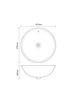 Раковина врезная на столешницу MIXXUS PREMIUM TOPPER-1601 470х470х180mm с переливом (MP6571) - изображение 8