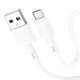 Кабель HOCO X83 USB to Micro 2. 4A, 1m, PVC, PVC connectors, білий - изображение 3
