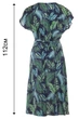 Жіноча лляна сукня з поясом кушак LadyLike 48 Синій (ll2213654864425) - изображение 4